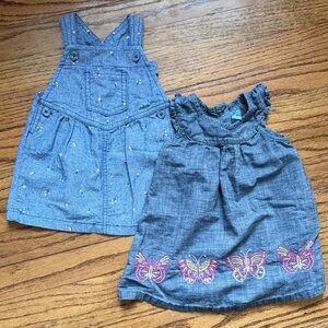 GAP and carters Baby Denim Dress